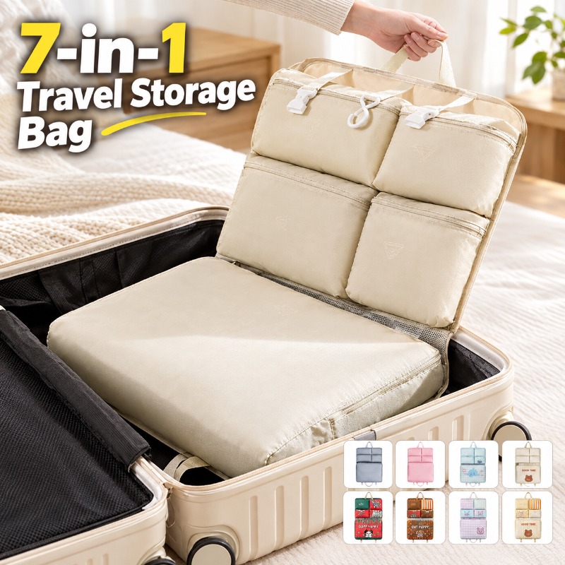 Luggage - 7つの機能が1つになった旅行用収納バッグ。持ち運び可能なハンギング式で、下着を整理できます。旅行用の衣類や靴下を収納できる大容量のラゲッジポーチです。