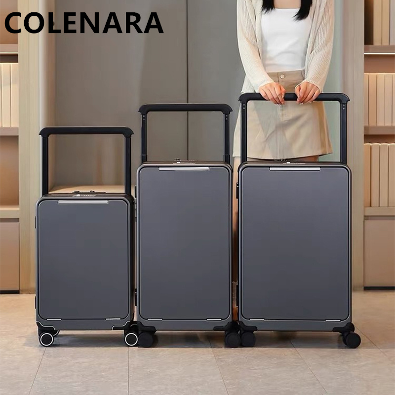 COLENARA 20インチ24インチ26インチ大容量女性用 - Front Opening Laptop Luggage 24 Inch のレビューと価格