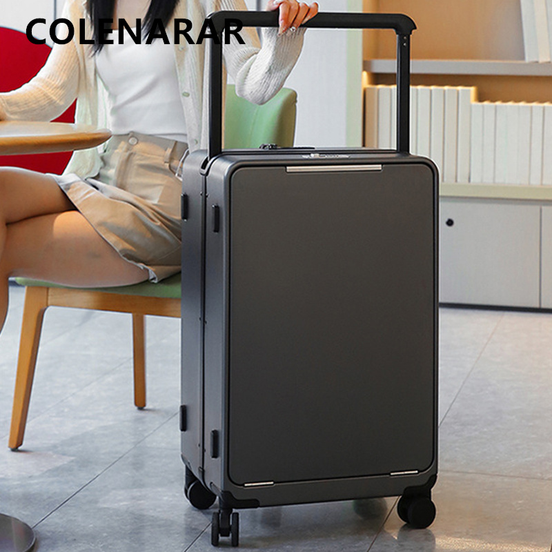 COLENARA 20インチ24インチ26インチ大容量女性用 - Front Opening Laptop Luggage 24 Inch のレビューと価格