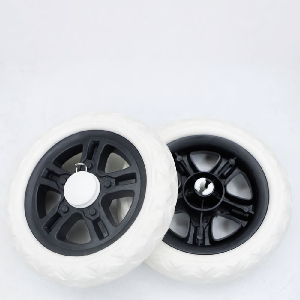 静音性に優れたゴム製交換用車輪。ショッピングカート、トロッコ - Silent Replacement Luggage Wheels のレビューと価格