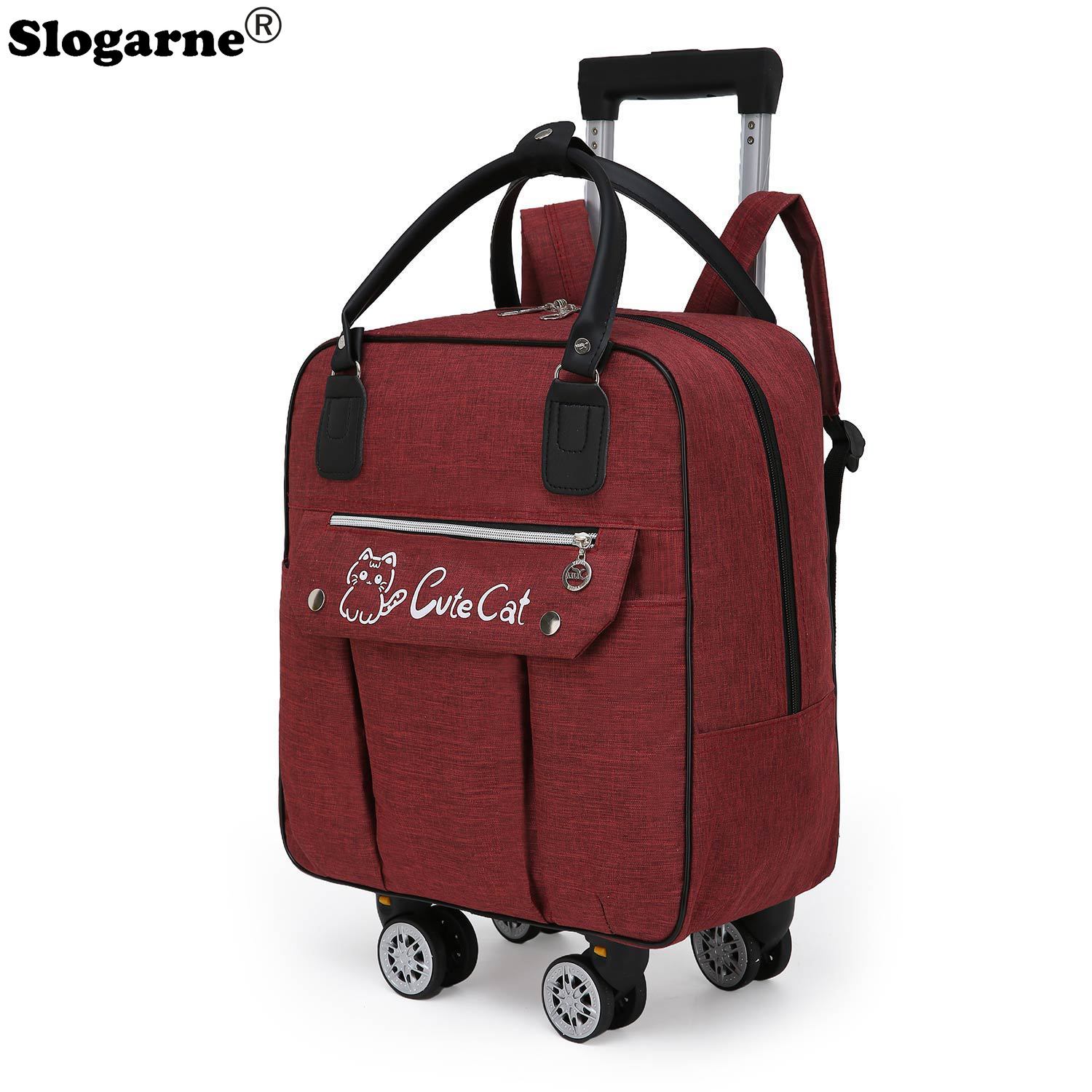 トロリー大容量トラベルバッグホイールスピナー荷物ポータブル搭 - Foldable Rolling Luggage Bag のレビューと価格