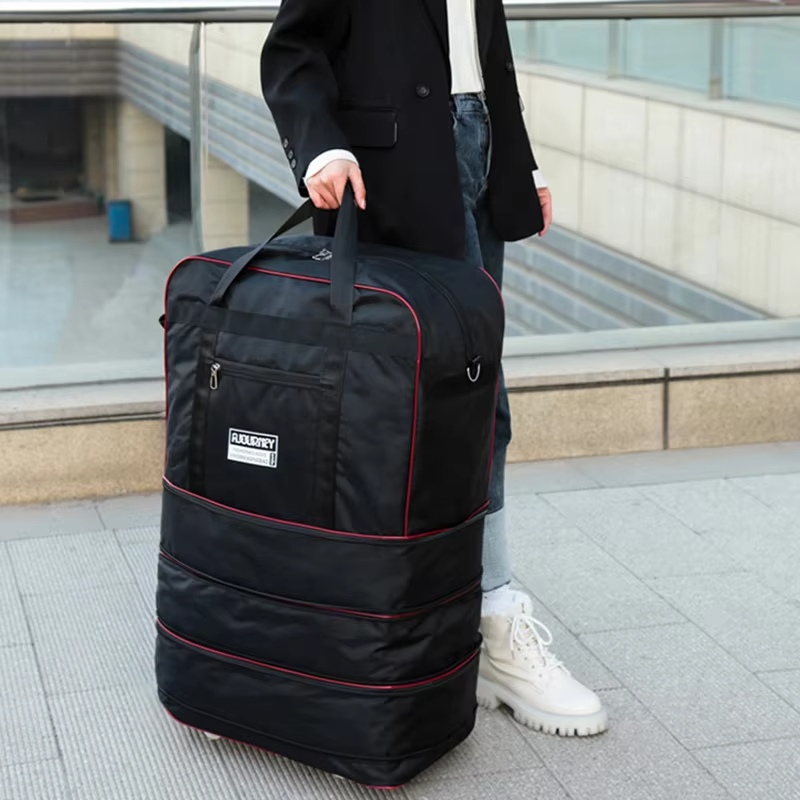 折りたたみ式ユニセックスユニバーサルホイール付きトラベルバッ - Foldable Rolling Luggage Bag のレビューと価格